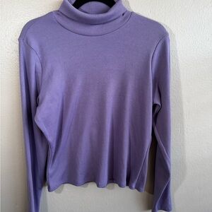 Purple Turtleneck Sweater